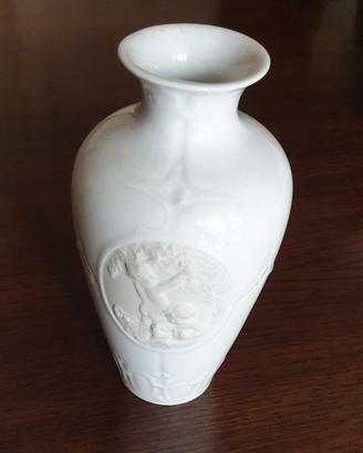 VASO CERAMICA BIANCA AMORETTEN TETTAU ANTIQUARIAT