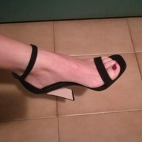 Sandali con tacco neri donna Asos