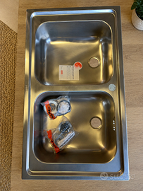 Lavello nuovo FRANKE in acciaio inox a 2 vasche