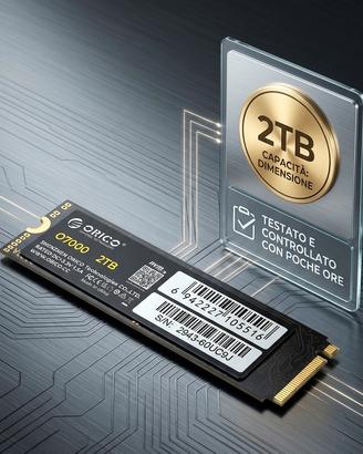 SSD Orico 2TB M2 - Nvme poche ore di vita, testato