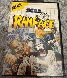 Sega Master System Rampage no manuale