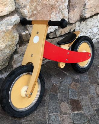 Robusta Bici senza pedali in legno
