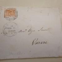 Busta 1879 per VARESE - 20 Centesimi ocra (Vittori