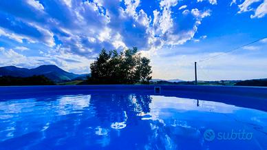 Piscina fuori terra AZURO 550x370x120 + SPEDIZIONE