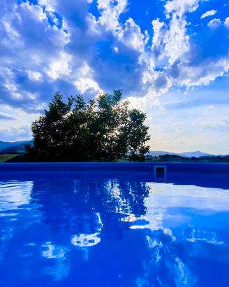 Piscina fuori terra AZURO 550x370x120 + SPEDIZIONE