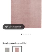 tappeto rosa pallido