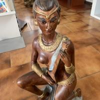 STATUA SUONATRICE INDIANA H: 60