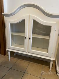 Credenza / Vetrina Shabby Chic in legno