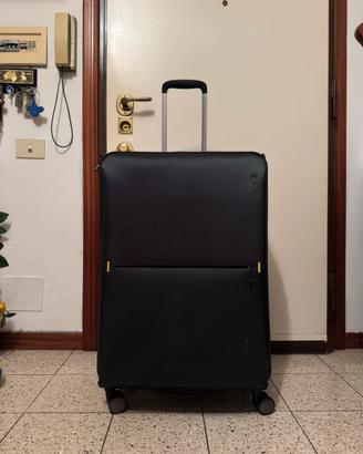 valigia trolley samsonite morbida nera 4 ruote