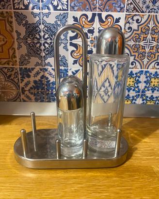 set oliera incompleta alessi inox acciaio