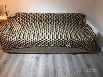 Coperta/copriletto fatto a mano in pura lana