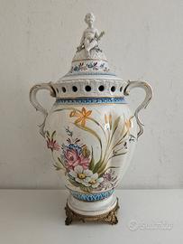 Vaso Pot-Pourri Vintage Ceramica di Bassano 