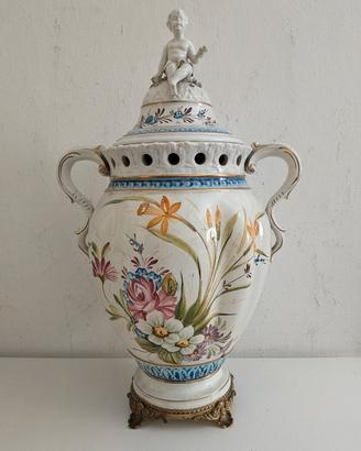 Vaso Pot-Pourri Vintage Ceramica di Bassano 