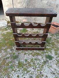 PORTA BOTTIGLIE IN LEGNO