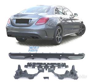DIFFUSORE MERCEDES CLASSE C W205 AMG 15-21 LOOK C6