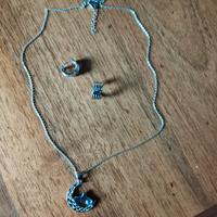 orecchini e collanina argento 