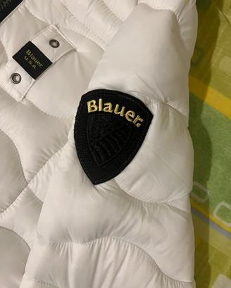 Giacca bianca Blauer USA con cappuccio