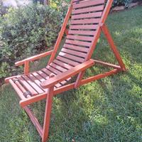 sdraie da giardino in teak