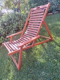 sdraie da giardino in teak