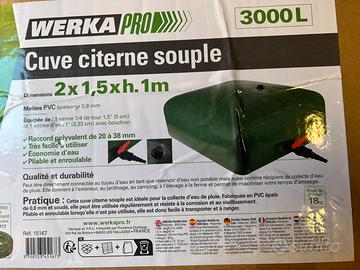 Serbatoio Flessibile WERKA PRO 3000 Litri NUOVO