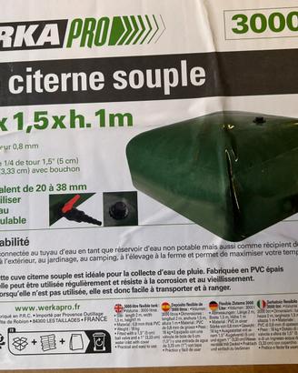 Serbatoio Flessibile WERKA PRO 3000 Litri NUOVO