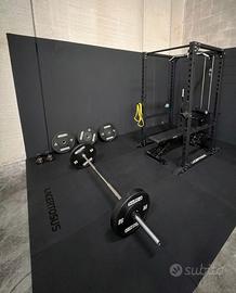 Palestra completa Lacertosus Rack + Pesi Sidea