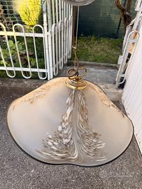 Lampadario a sospensione in vetro di murano