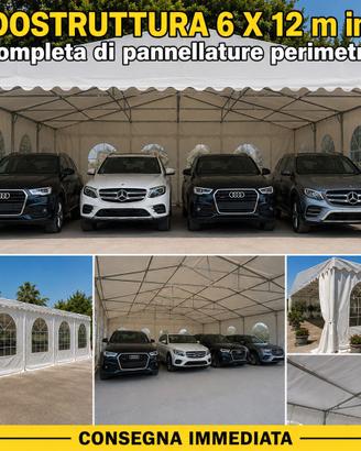 Copertura Gazebo  12 x 6 in PVC  Zincato completaT