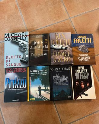 set 8 libri giallo
