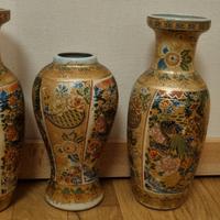 Tris di Vasi urne decorative cinesi