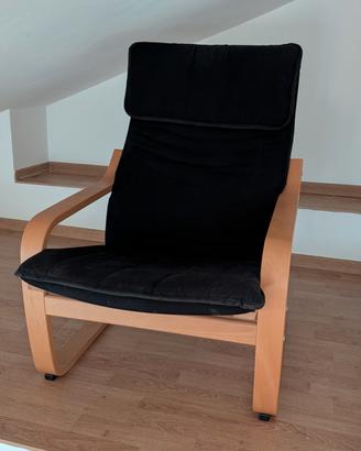 sedia a dondolo modello POÄNG