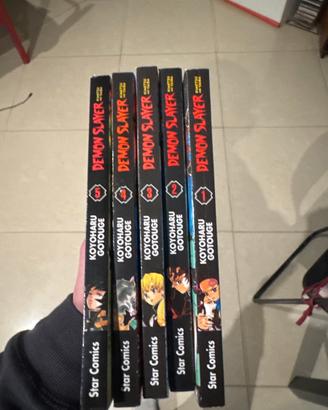 manga demon slayer volume 1-5