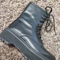 anfibi neri pelle n 35