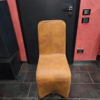 Trio sedie soggiorno in scamosciato 