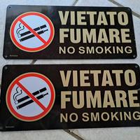 Cartello "vietato fumare"
