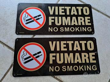 Cartello "vietato fumare"
