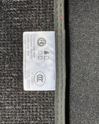 Set tappetini originali alfa romeo giulia q2