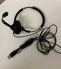 Cuffie con un auricolare libero e microfono Jabra