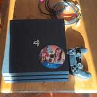 PlayStation 4 pro 1 terabyte+gta5