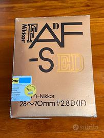 Nikon 28-70mm AFS 2,8 ED imballo scatola
