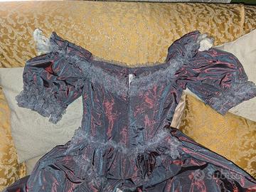 vestito storico 800 in tafta 