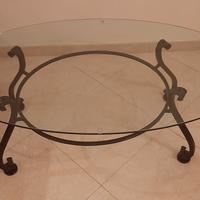 Tavolino in cristallo 
