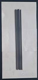kit 5 astine in fibra di carbonio 5 x 360 mm