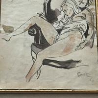 Ritratto di donna in nudo collezione privata