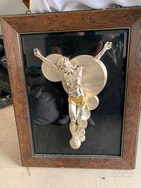crocifisso tridimensionale i argento