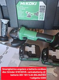 Smerigliatrice angolare a batteria cordless 