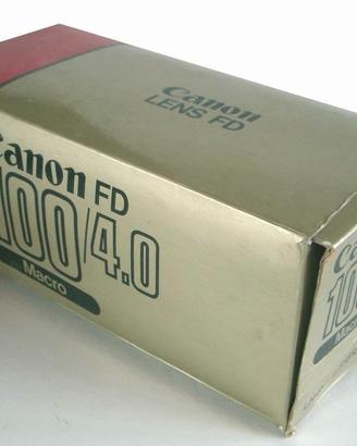 CANON FD MACRO LENS 100MM 1:4