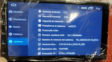 STEREO 7805N Android 4GB RAM 64GB ROM 7 " 2 DIN