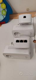 4 Powerline TPLINK AV 1200 con presa passante