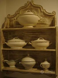 piattaia completa di zuppiere antiche